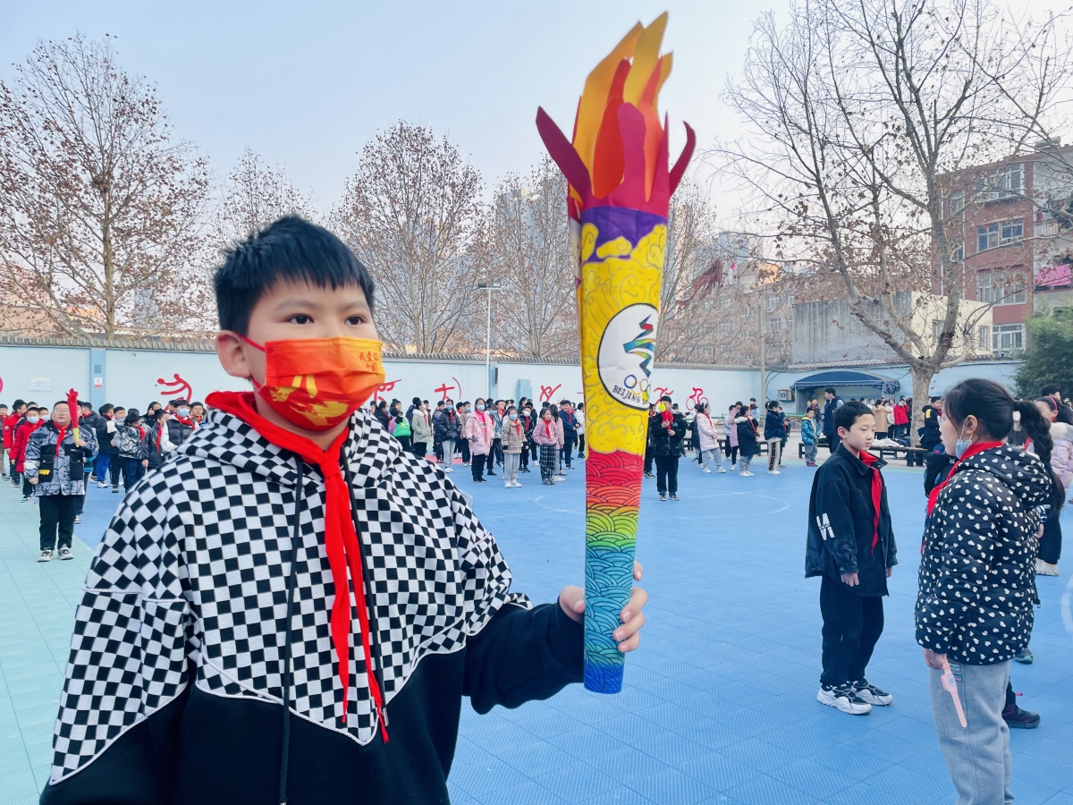 小学生冬奥火炬制作图片