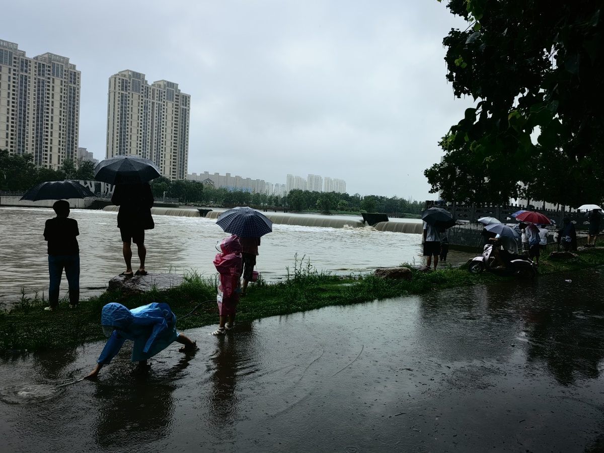 郑州黄河洪水图片